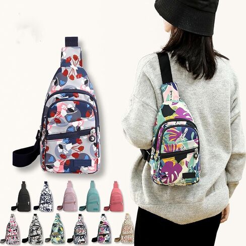 Crossbody Shoulder Bag Women Men Travel Hiking Backpack Chest Daypack Small Sling Bag in Saudi Arabia