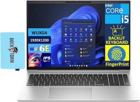 HP ELITEBOOK 860 G10 Business LAPTOP 16.0 "FHD+ Display ، 13th Gen Intel I5-1335U (Beat I7-1255U) ، 32GB DDR5 ، 2TB SSD ، Photeprint ، Backlit KYB ، 2 Thunderbolt 4 ، Win 11 Pro W/ in Kuwait