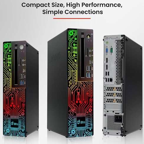 BTO RGB Gaming Desktop PC - Intel i5 8th Gen Processor - 16GB RAM - 512GB SSD - NVIDIA GEFORCE GTX 1050 TI DDR5 - 24 بوصة شاشة - WIFI - Windows 11 PRO - برج الكمبيوتر لـ PC Gamer (متجدد) in Saudi Arabia