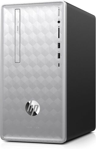 HP Pavilion (590-p0050) Desktop Computer with Intel Core i5+8400 Processor, 8GB RAM and 16 GB Intel Optane Memory, 1TB Hard Drive, Windows 10 (Silver) in Kuwait