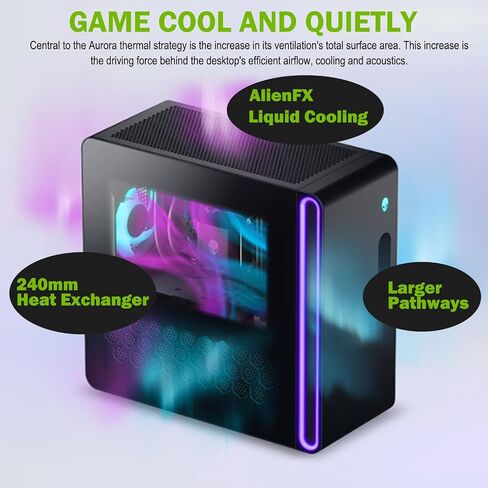 Eloyware Aurora Gaming Desktop 2025 ، Intel Core Ultra 9 285k (24-core ، حتى 5.6 جيجا هرتز) ، Nvidia Geforce RTX 5080 GDDR7 (> 4090) ، 64GB DDR5 RAM | 8TB M. in Kuwait