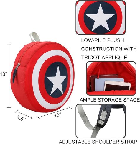 Marvel Captain America Shield 11.5 "حقيبة ظهر مصغرة in Saudi Arabia