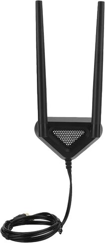 Antenna RPSMA Male to Female Extension Wire Router WiFi Cable Base 1.1 Meters for Enhanced Connectivity (Extension Cable Base + 8DB Antenna) in Saudi Arabia