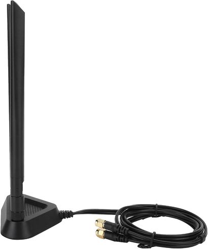 Antenna RPSMA Male to Female Extension Wire Router WiFi Cable Base 1.1 Meters for Enhanced Connectivity (Extension Cable Base + 8DB Antenna) in Saudi Arabia