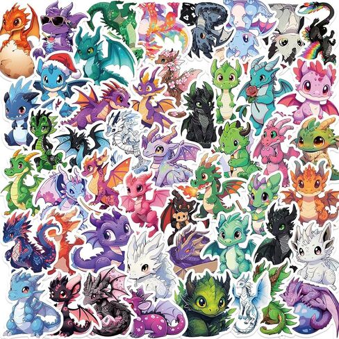 50Pcs Magic Witch Stickers Terror Animal Waterproof Sticker Fantasy Crows Cats Butterflies Owls Stickers for Water Bottle,Laptop,Phone,Skateboard Sticker for Teens Girls Kids (Cat) in Kuwait