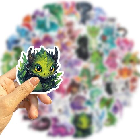 50Pcs Magic Witch Stickers Terror Animal Waterproof Sticker Fantasy Crows Cats Butterflies Owls Stickers for Water Bottle,Laptop,Phone,Skateboard Sticker for Teens Girls Kids (Cat) in Kuwait