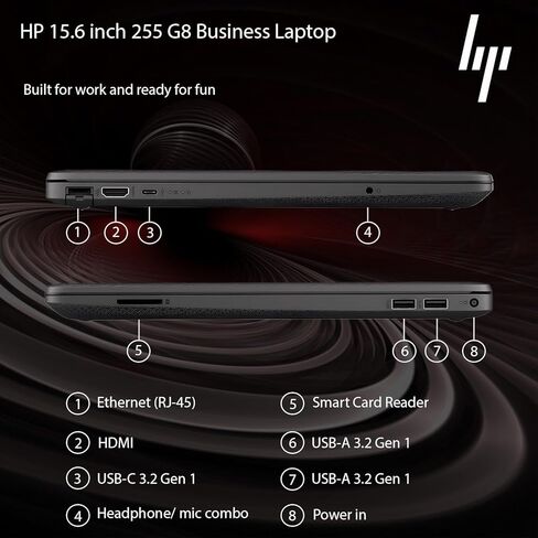 HP أحدث كمبيوتر محمول للأعمال مع Microsoft Office لمدة عام واحد ، AMD Ryzen 5 5500U Processor (Outperforms I7-1165G7) ، 15.6 "FHD LED ، RAM 16GB ، 1TB SSD ، Wi-Fi 6 ، Copilot AI ، Windows 11 Pro ، WOWPC USB in Kuwait