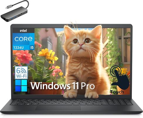 Dell Inspiron 15 15.6 "كمبيوتر الكمبيوتر المحمول الشاشة اللمس لدراسة الطلاب وأعماله ، 13th Gen Intel 10-Core I5-1334U (Beat i7-1250U) ، 32GB DDR4 RAM ، 1TB PCIE SSD ، FHD ، WIFI6 ، Windows 11 PRO (READED) in Kuwait