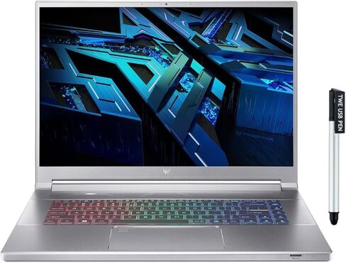 acer Predator Triton 300 SE Gaming Laptop, 16" 240Hz IPS, Intel Core i7-12700H 2.30GHz, 14 Cores, 16GB RAM, 1TB SSD, NVIDIA GeForce RTX 3070 Ti 8GB GDDR6, Windows 11, TWE USB 3.0 16GB Flash Drive Pen in Kuwait