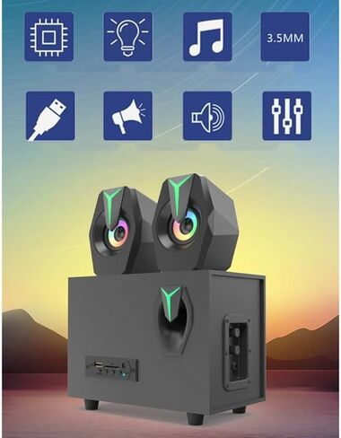 Multimedia Overweight Subwoofer Mobile Phone Plug Card Speaker Active Laptop Speaker in Saudi Arabia