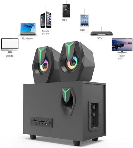 Multimedia Overweight Subwoofer Mobile Phone Plug Card Speaker Active Laptop Speaker in Saudi Arabia