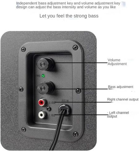 Multimedia Overweight Subwoofer Mobile Phone Plug Card Speaker Active Laptop Speaker in Saudi Arabia