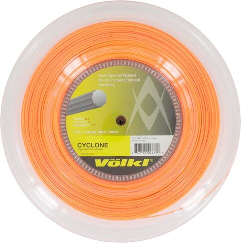 Volkl Cyclone | Tennis Racquet String | Spin & Control | Ten-Sided co-Polymer (Black, 17, Reel) in Saudi Arabia