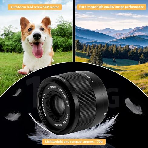 35 مم F1.7 APS-C Prime Lens لكاميرات Sony E-Mount-Fast STM Auto Focus ، فتحة كبيرة ، متوافقة مع A7C ، A7IV ، A9 ، A6700 ، ZV-E10 ، FX30 والمزيد in Kuwait