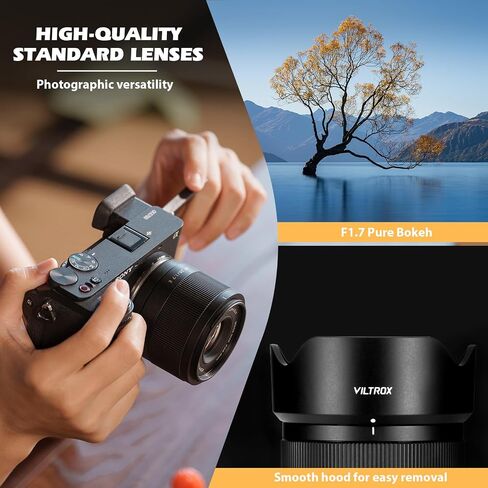 35 مم F1.7 APS-C Prime Lens لكاميرات Sony E-Mount-Fast STM Auto Focus ، فتحة كبيرة ، متوافقة مع A7C ، A7IV ، A9 ، A6700 ، ZV-E10 ، FX30 والمزيد in Kuwait