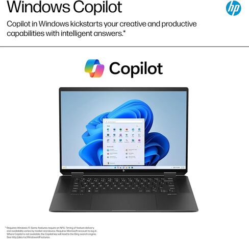 HP 2024 Specter 2-in-1 LAPTOP 16 "2880 × 1800 OLED Intel Core Ultra 7 155H EVO 16-CORE NVIDIA GEFORCE RTX 4050 32GB LPDDR5 2TB SSD Windows 11 PRO BACKLIT KB 9MP IR Camera Touch Touch FP in Kuwait