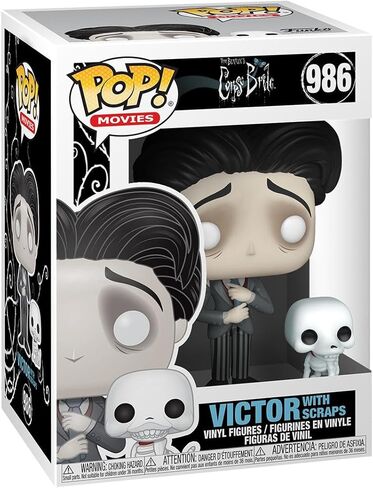 Funko Pop! & Buddy: Corpse Bride - Victor with Scraps, Multicolor, 3.75 inches (49045) in Saudi Arabia