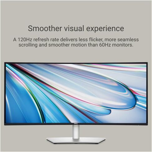Dell UltraSharp 34-Inch 1440p 120 Hz Curved Monitor (U3425WE) with Thunderbolt 3 Dock Pro Station and Accessories Bundle (5 Items) in Saudi Arabia