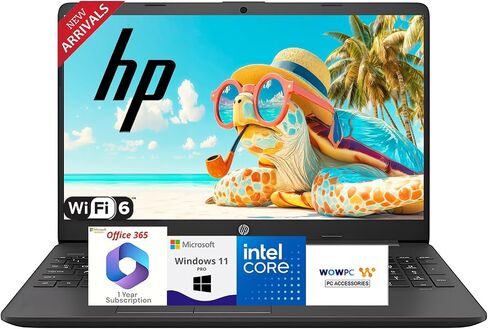 HP Latest Business Laptop with 1-Year Microsoft Office 365, Intel Core i5-1235U 10-core Processor, 15.6" FHD LED Display, 64GB RAM, 2TB SSD, Ethernet RJ-45, SD Card Reader, Windows 11 Pro, WOWPC USB in Saudi Arabia
