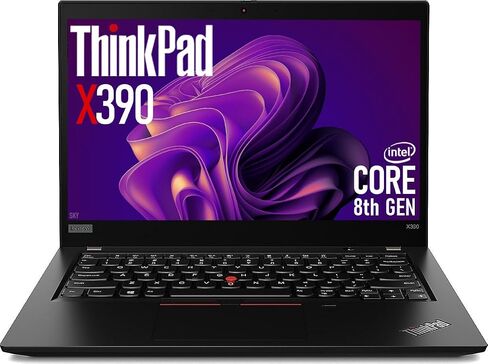Lenovo Thinkpad X390 13.3" Laptop Computer, Core 8th Gen up to 3.9 GHz, 4GB RAM, 256GB SSD, Fingerprint Reader, HDMI, Windows 11 Pro (Renewed) in Saudi Arabia