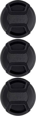3 Packs Center Pinch Lens Cap 58mm Front Lens Cap Cover for Canon EOS Rebel T7 T6 T5 T100 4000D T8i T7i T6s T6i T5i T4i with EF-S 18-55mm Kit Lens and Other Lenses with 58mm Filter Thread in Saudi Arabia