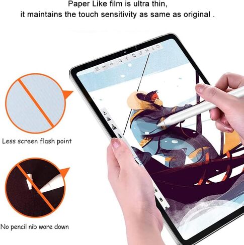 2 حزمة Paperfeel Screen Protector لـ Samsung Galaxy Tab A7 10.4 بوصة (2022) SM-T503 SM-T509 ، فيلم PET Matte [NOT GLASS] ، مضاد للوجود/مضاد للخلع/مضاد للأصفر/استجابة/خالية من الفقاعة in Kuwait