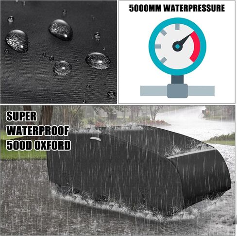 غطاء UTV مقاوم للماء يحل محل John Deere بالحجم الكامل Crossover XUV 835 و865 سيارة المرافق 3 مقاعد مع أبازيم مقاومة للرياح لحماية الغبار والثلج والمطر in Kuwait