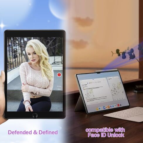 for iPad Pro 13 Inch 2024 Privacy Screen Protector Tempered Glass, Anti-Spy, 9H Hardness, Anti-Scratch, Bubbles Free, Case Friendly, Support Apple pencil & Face ID, Easy to Install Black in Kuwait