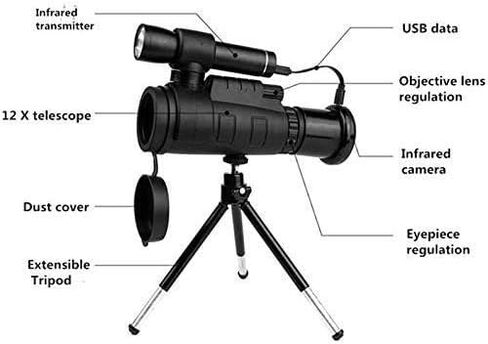 Monoculars Telescope High Power Telescope Digital Powerful Monocular 40X60 Zoom for Smartphone with Tripod for Adult Bird Watching Outdoor Travel Sightseeing Binoculars in Saudi Arabia