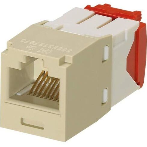 Panduit Mini -Com Cat.5e Network Connector - 24 Pack - 1 X RJ -45 Male - Electric Ivory - TAA complia in Kuwait