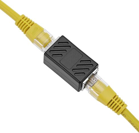 QWORK RJ45 Ethernet Coupler, 6-Pack Female to Female Inline Extender Adapter, Compatible with Cat8/Cat7/Cat6/Cat5e/Cat5 in Saudi Arabia