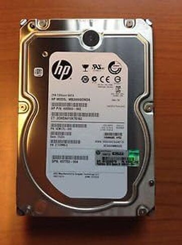 MB2000GCWDA HP 2TB hot-plug SATA hard disk drive - 7,200 RPM, 6Gb/sec transf in Saudi Arabia