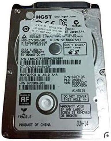 تم تجديد HGST Travelstar Z5K500 HTS545050A7E380 500GB 2.5 "محمول محمول محمول محمول in Saudi Arabia