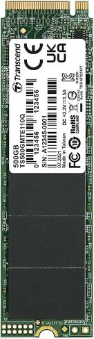 Transcend 500GB PCIe SSD M.2 (2280) NVMe PCIe Gen3x4 TS500GMTE110Q in Saudi Arabia
