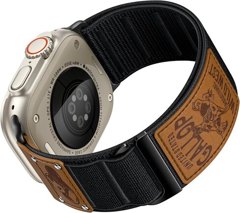 WJK Rugged Nylon Sport Band متوافق مع فرق Apple Watch للرجال 42 مم 45 مم 45 مم 46 مم 49 مم ، حزام العلم الناعم الناعم الناعم من أجل IWatch Ultra Series 10/9/8/7/6/5/4/SE/SE/Ultra 2 in Kuwait