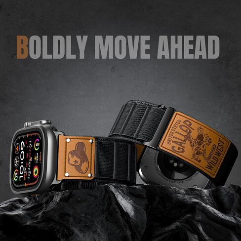 WJK Rugged Nylon Sport Band متوافق مع فرق Apple Watch للرجال 42 مم 45 مم 45 مم 46 مم 49 مم ، حزام العلم الناعم الناعم الناعم من أجل IWatch Ultra Series 10/9/8/7/6/5/4/SE/SE/Ultra 2 in Kuwait