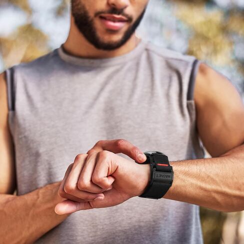 Compatible with Samsung Galaxy Watch 345mm/Galaxy Watch 46mm/Gear S3 Frontier/Classic, featuring a 22mm nylon magnetic buckle strap, specifically designed for men. in Saudi Arabia