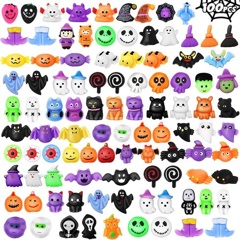 60PCS Halloween Squishy Toys for Kids, Halloween Party Favor for Kids, Halloween Classies Character Squishy Toys, Mochi Stress Relief Toys for Halloween Trick or Treat, Classroom Rewards, Goodie Bags in Kuwait