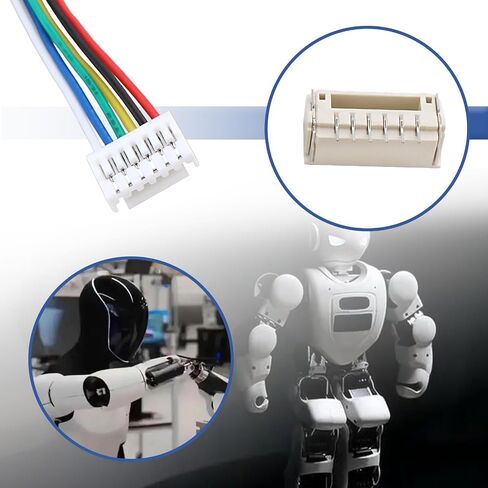 Sing F Ltd 10 أزواج JST GH 1.25mm 6 PIN مقبس سد مع 150 مم 28AWG الأسلاك كابلات محول الموصل الذكور والإناث لروبوتات إضاءة شرائح LED in Kuwait