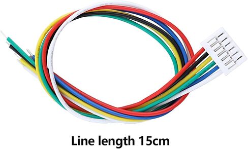Sing F Ltd 10 أزواج JST GH 1.25mm 6 PIN مقبس سد مع 150 مم 28AWG الأسلاك كابلات محول الموصل الذكور والإناث لروبوتات إضاءة شرائح LED in Kuwait