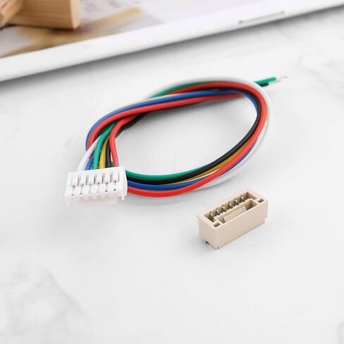 Sing F Ltd 10 أزواج JST GH 1.25mm 6 PIN مقبس سد مع 150 مم 28AWG الأسلاك كابلات محول الموصل الذكور والإناث لروبوتات إضاءة شرائح LED in Kuwait