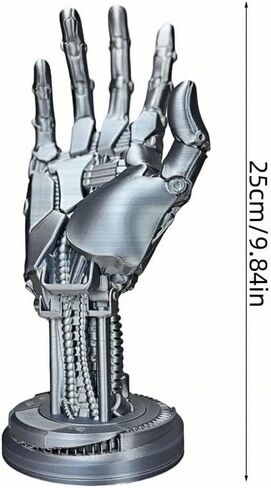3D Printed Robotic Hand Statue Game Controller Stand Support Holder for PS5s Xboxs Series Creative Joystick Rack Accessories Handle Bracket (Black, 25cm/9.84in) in Saudi Arabia