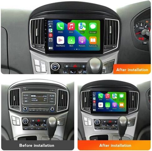 8Core 2+32GB 9 "IPS شاشة تعمل بالركلة Android Car Stereo لـ Hyundai H1 2016-2020 Car Radio Breadive-Play Android Auto GPS MAVIGINE in Kuwait
