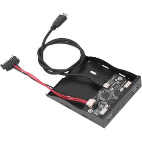 USB 3.2 Front Panel Hub, 3.5 Inch Front Panel Hub, 10Gbps 4 Ports Floppy Drive Bay, Type C Front Panel, Gen2, VL82 Chip, Plug and Play, 10 11, in Kuwait