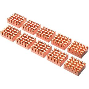 12x13x5mm النحاس النحاسي نقي التبريد أحواض حرارة الرادياتير مع شريط لاصق موصل حراري للوحة الأم GPU نقيات النحاس in Kuwait