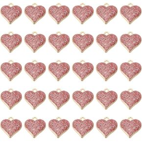 PATIKIL Heart Charm, 50Pcs Mini Lovely Heart Pendant Charm Bulk Resin Beautiful Cute Designer for Jewelry Making Bracelets Earrings Necklace Wedding Crafts Christmas, Blue in Saudi Arabia