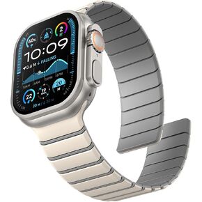 Sport Magnetic Watchband متوافق مع Apple Watch Ultra 3/2/1 Band 49mm Series 11/10 46mm ، شريط معصم مضاد للماء لـ IWatch Series 9/8/7 45mm ، SE3-1/Series 6/5/4 44 مم ، سلسلة 3/2/1 42 ​​مم 42 مم in Kuwait