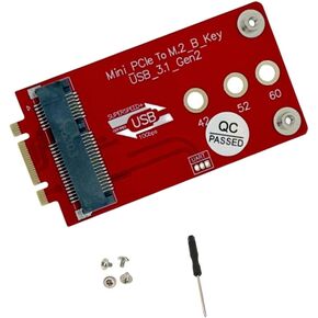 M.2 Key B+M إلى Mini PCIe Adapter Board 4G/5G Cellular Modem Converter مع دعم USB 2.0 USB3.1 ، متوافق مع RG200U-CN ، SRM815 ، SRM810 in Kuwait