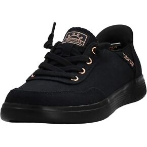 Skechers Women's Hands Free Slip-Ins Bobs Skip B Cute Sweet Sneaker, Black, 7 in Saudi Arabia