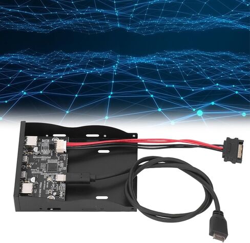 USB 3.2 HUB اللوحة الأمامية ، محور الألواح الأمامية 3.5 بوصة ، 10 جيجابت في الثانية 4 منافذ خليج محرك أقراص مرنة ، من النوع C اللوحة الأمامية ، Gen2 ، رقاقة VL82 ، التوصيل والتشغيل ، 10 11 ، in Kuwait